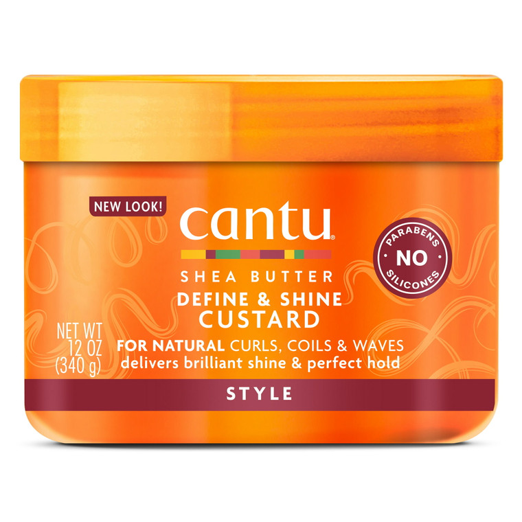 Cantu Shea Butter Define And Shine Custard For Natural Hair, 12 Oz