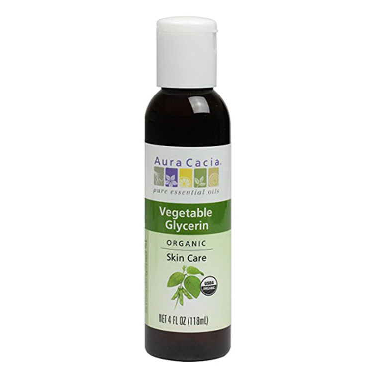 Aura Cacia Vegetable Glycerin Organic Skin Care Oil, 4 Oz