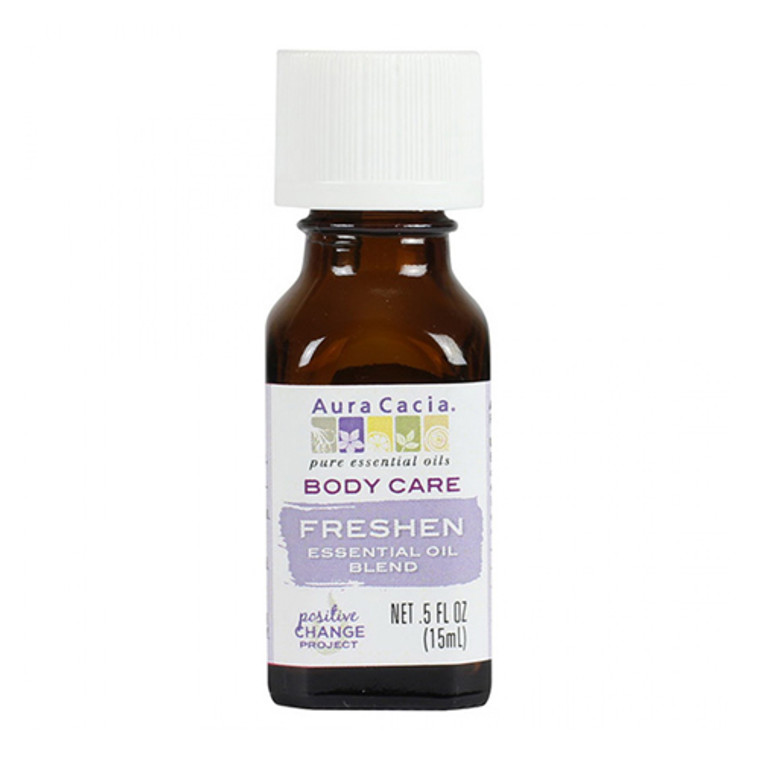 Aura Cacia Freshen Essential Blend Body Care Oil, 0.5 Oz