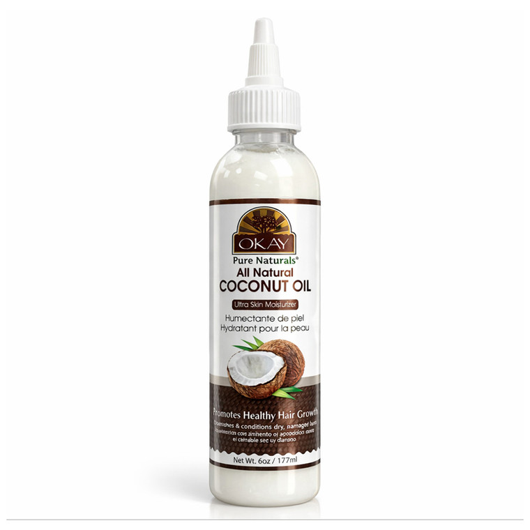 Okay Pure Naturals Coconut Oil for Hair and Skin 6Oz (177ml)