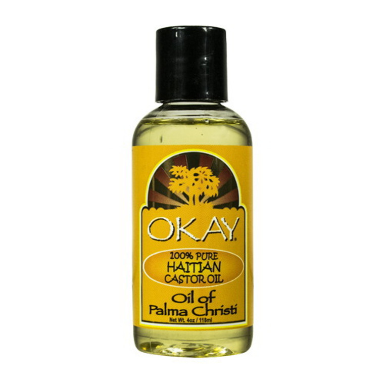 Okay 100% Pure Haitian Castor Oil for all Hair Types, 4 Oz