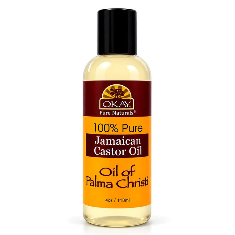Okay Pure Naturals 100 Percent Pure Jamaican Castor Oil for Healthy Hair and Skin Care 4Oz (118ml)
