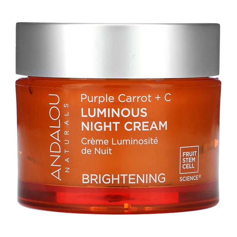 Andalou Naturals Purple Carrot Plus C Luminous Night Cream - 1.7 Oz