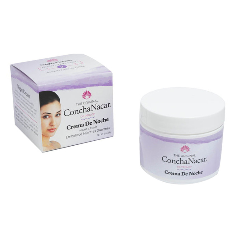 Concha Nacar Crema de Noche No 2 Face Night Cream for Skin Brightening and Dark Spot Care 2Oz (56g)