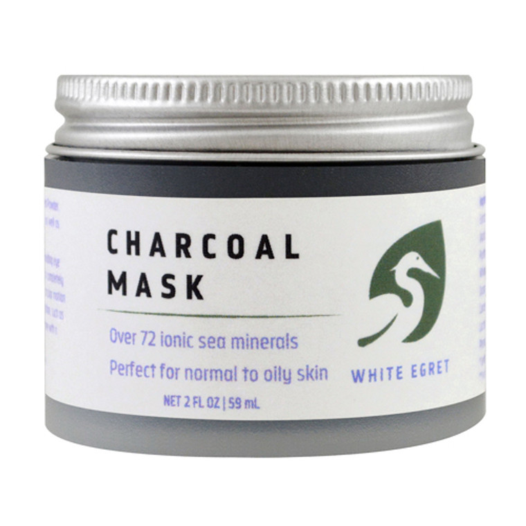 White Egret Charcoal Facial Mask, 2 Oz