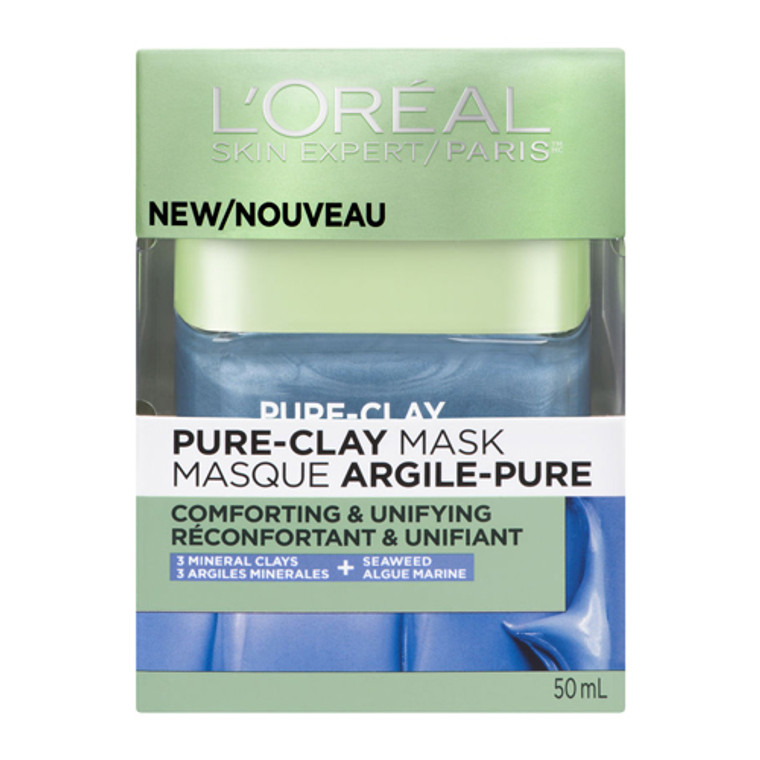 Loreal Paris Skin Care Pure Clay Face Mask or Masque, 1.7 Oz