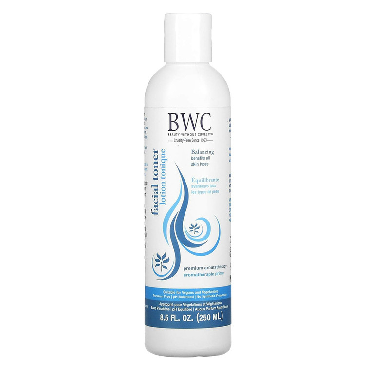 BWC Premium Aromatherapy Skin Balancing Facial Toner Paraben Free for All Skin Types 8.5Oz (250ml)