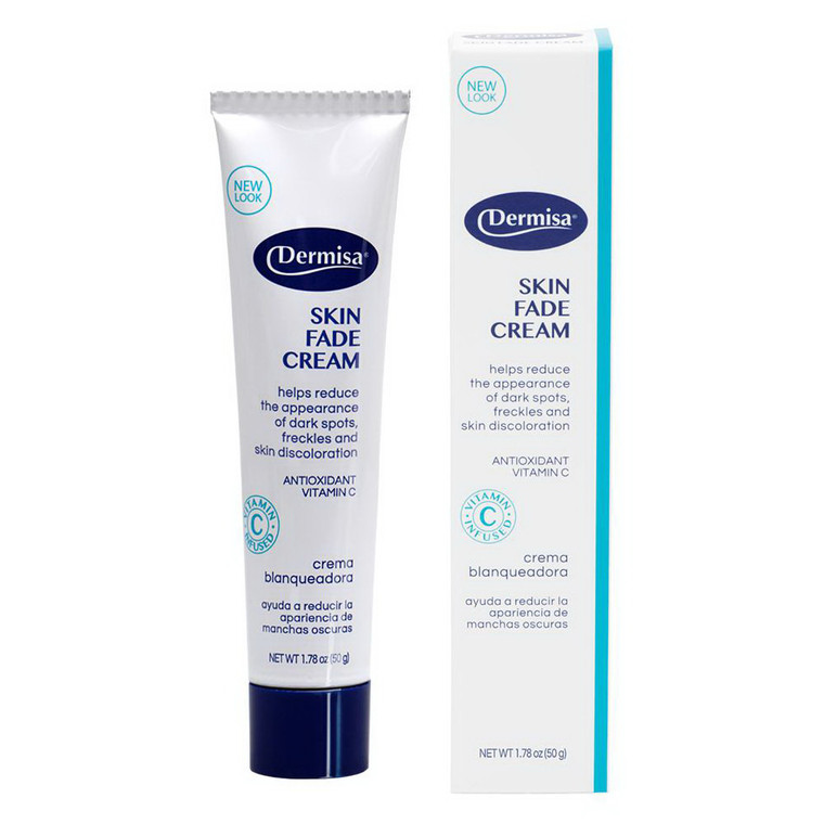 Dermisa Skin Fade Cream with Antioxidant Vitamin C Helps Reduce Appearance Dark Spots Freckles and Skin Discoloration 1.78Oz (50g)