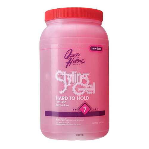 Queen Helene Hard To Hold Hair Styling Gel, Pink, 80 Oz
