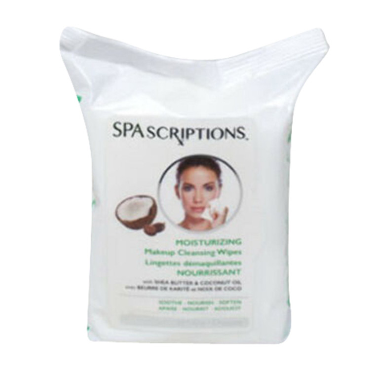 Spascriptions Makeup Removing Wipes, Moisturizing, 30 Ea
