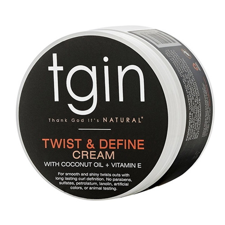 Tgin Twist and Define Hair Cream with Coconut Oil And Vitamin E, 12 Oz