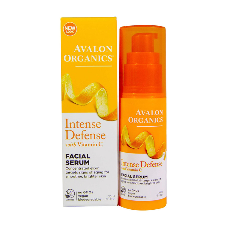 Avalon Organics Vitamin C Intense Defense Facial Serum - 1 Oz