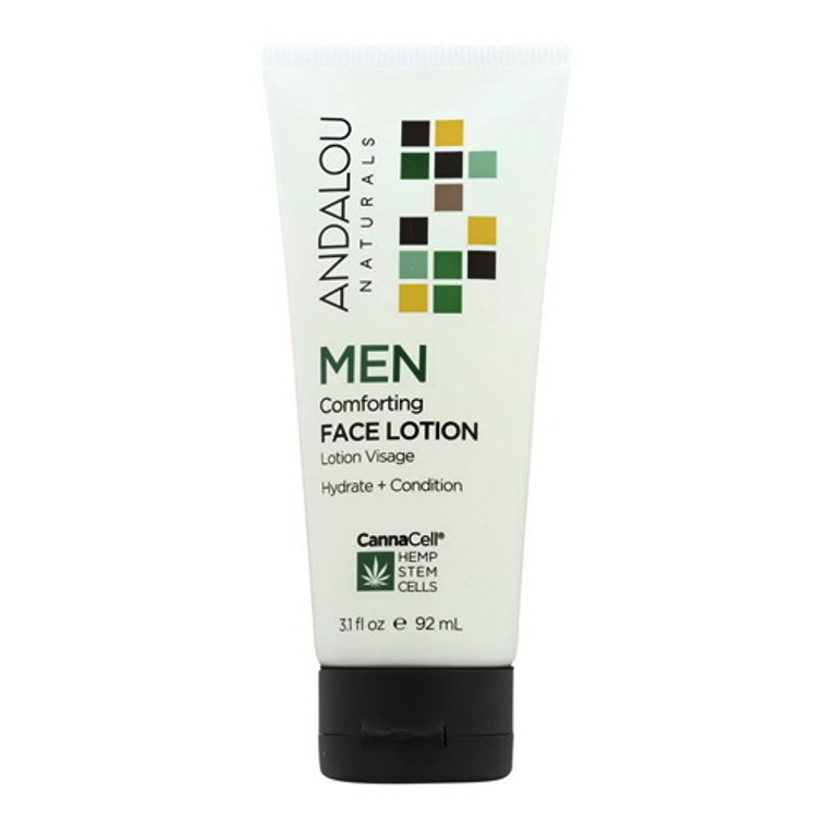 Andalou Naturals Men Comforting Face Lotion, 3.1 Oz