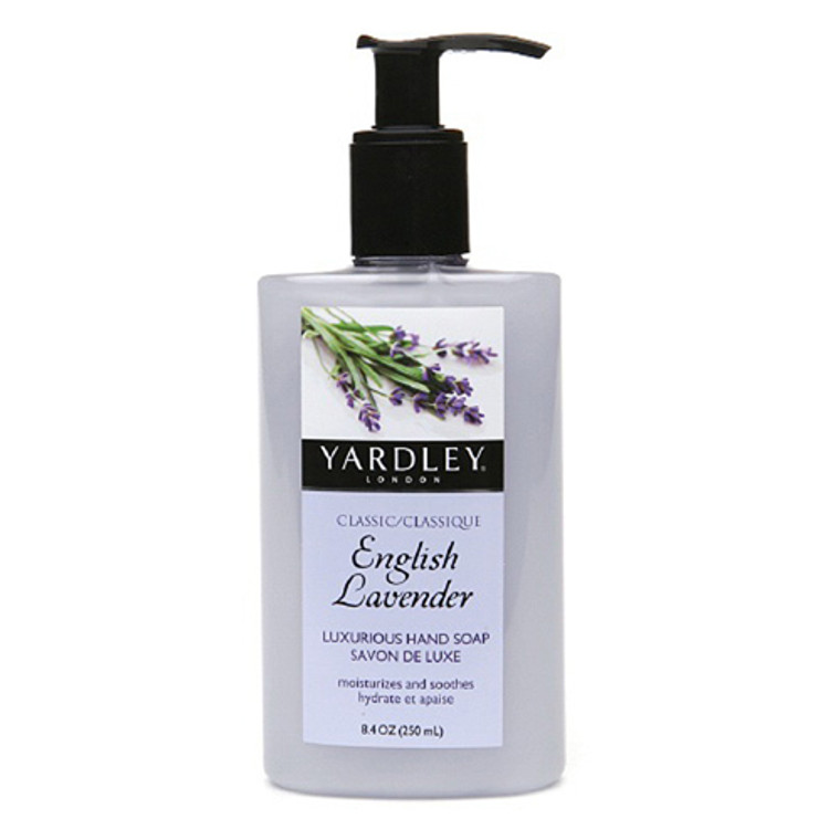 Yardley London Classic Luxurious Hand Soap, English Lavender - 8.4 Oz