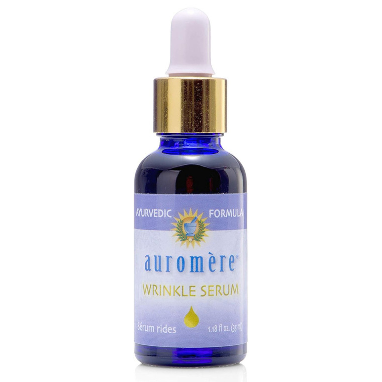 Auromere Ayurvedic Wrinkle Serum Herbal Anti Aging Skin Care Treatment Formula 1.18Oz (35ml)