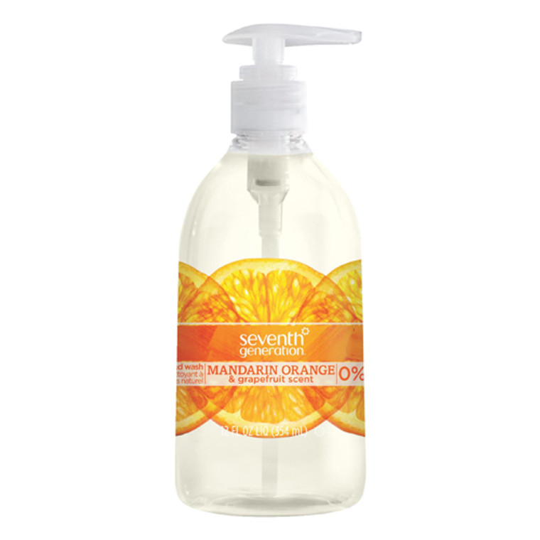 Seventh Generation Mandarin Orange And Grapefruit Natural Hand Wash, 12 Oz