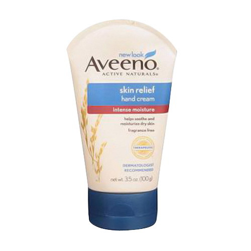 Aveeno Skin Relief Intense Moisture Hand Cream for Soothing and Hydrating Very Dry Cracked Hands 3.5Oz (100g)