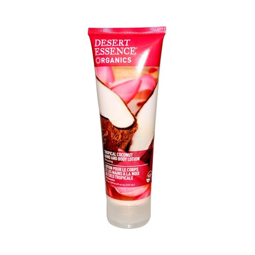 Desert Essence Organics Tropical Coconut Hand And Body Lotion Creme - 8 Oz