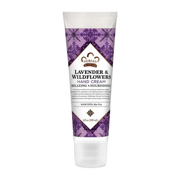 Nubian Heritage Lavender and Wildflower Hand Cream, 4 Oz