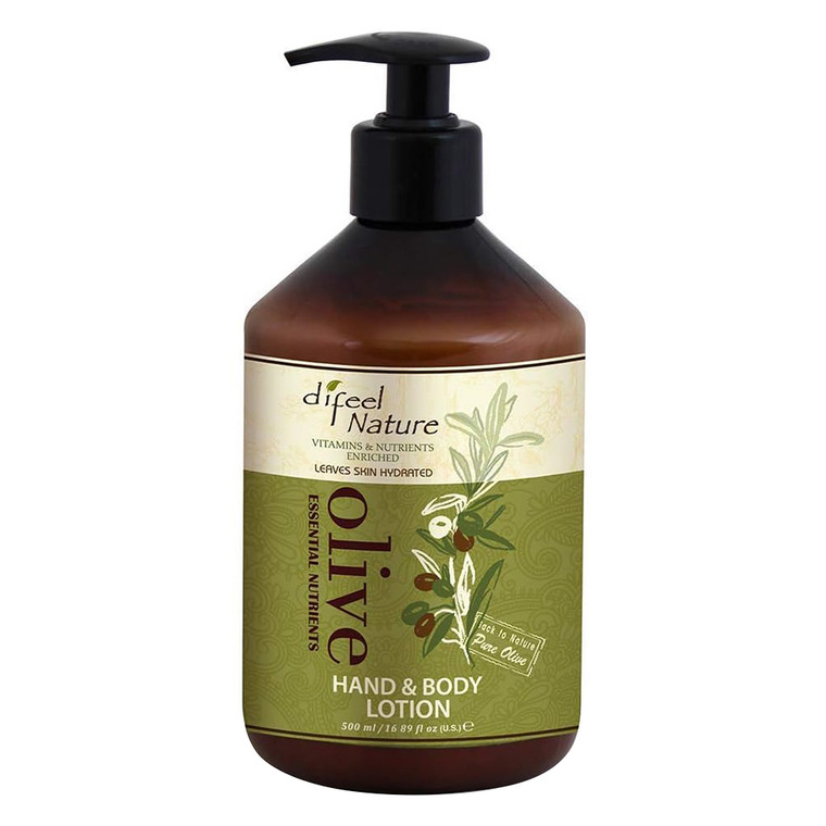 Difeel Nature Olive Hand And Body Lotion, 16.89 oz