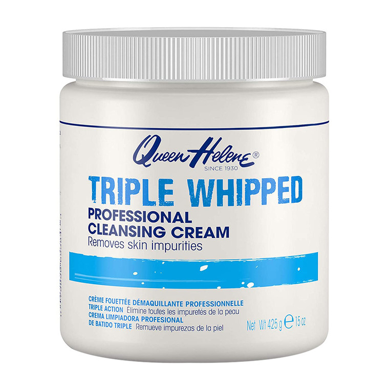 Queen Helene Triple Whipped Professional Cleansing Cream Removes Skin Impurities, 15 oz