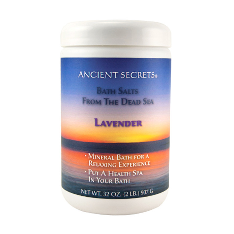 Ancient Secrets Aromatherapy Dead Sea Mineral Baths, Lavender Scent, 2 Lbs