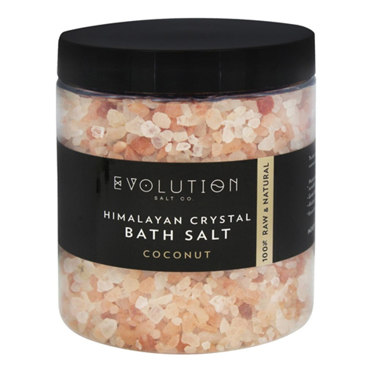 Evolution Salt Company Himalayan Crystal Bath Salt Coconut, 26 oz