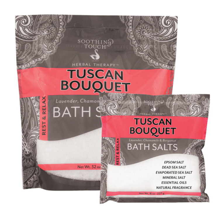 Soothing Touch Rest And Relax Tuscan Bouquet Bath Salts Lavender Chamomile And Bergamot 32 Oz