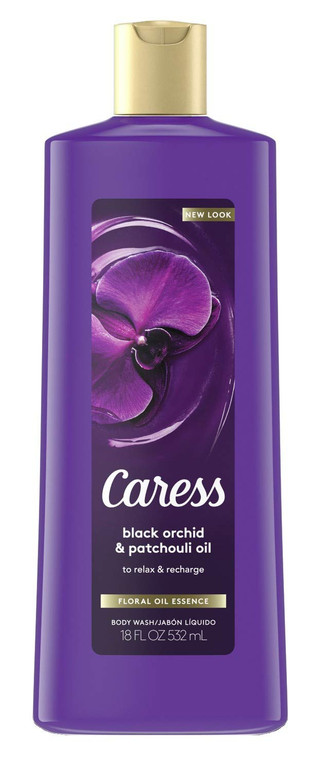 Caress Black Orchid & Patchouli Body Wash, 18 Oz
