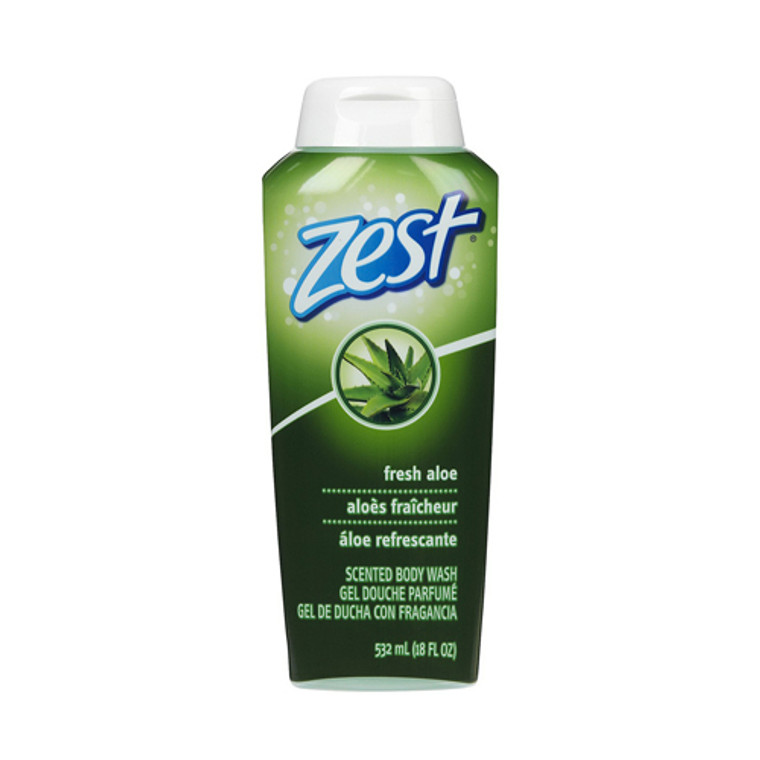 Zest Body Wash, Fresh Aloe - 18 Oz