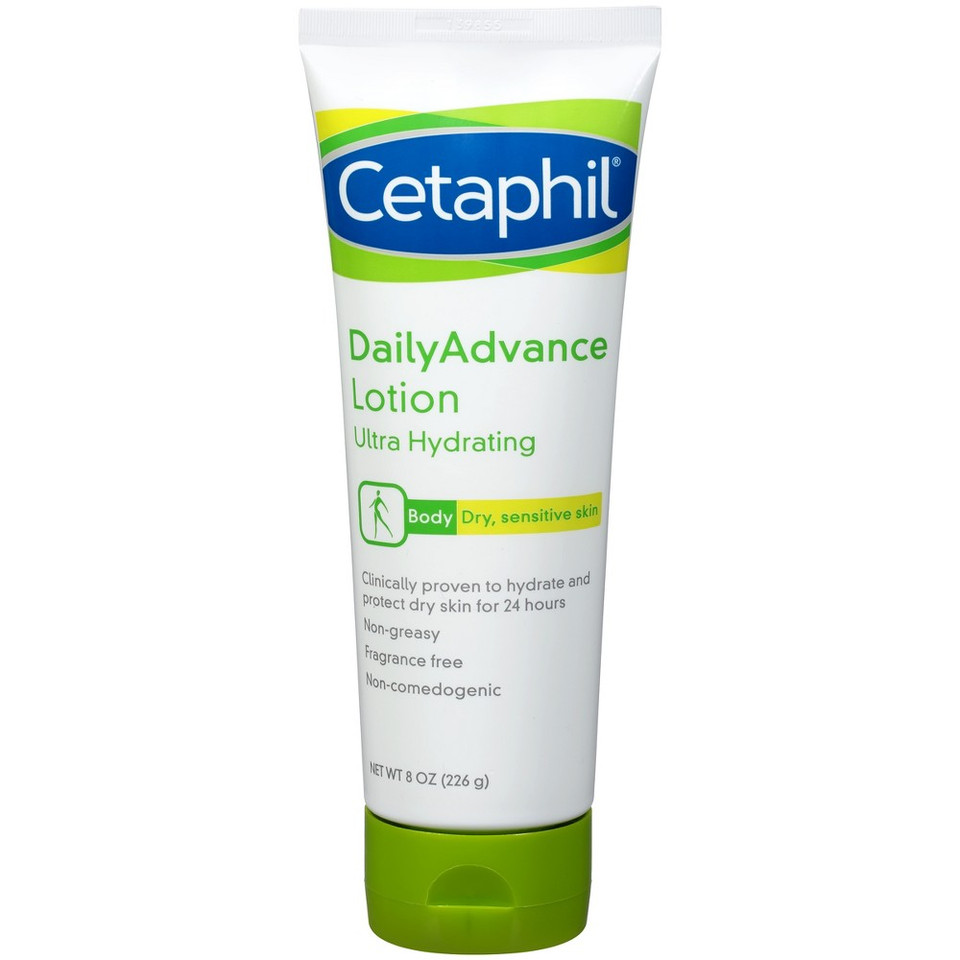Cetaphil Daily Advance Ultra Hydrating Relief Lotion with Shea Butter, 8 Oz