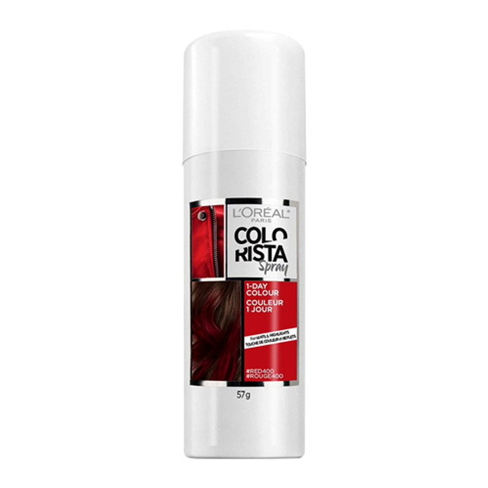 Loreal Paris Colorista 1Day Hair Color Spray, Red 400, 2 Oz