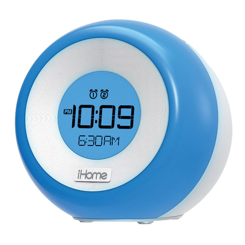 IHome Color Changing Dual Alarm FM Clock Radio With USB Charging