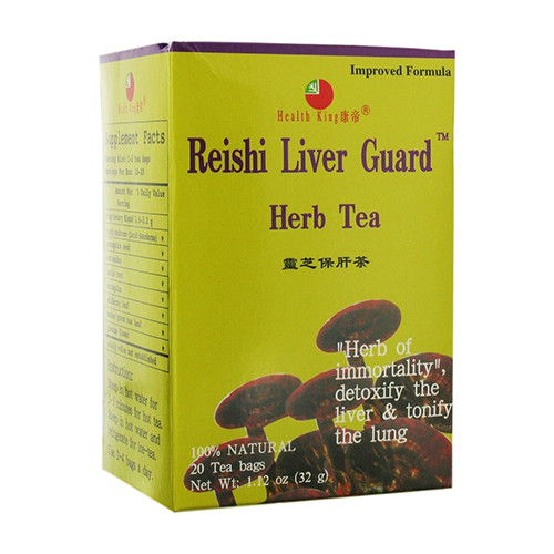 Health King Reishi Liver Guard Herb Tea, Tonify The Lung, 20 Tea Bags