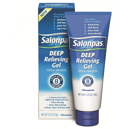 Salonpas Deep Muscles Pain Relieving Gel, Topical Analgesic 2.75 Oz
