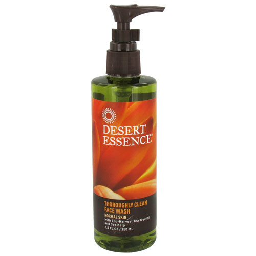 Desert Essence Thoroughly Clean Face Wash With Eco Harvest Tea Tree Oil