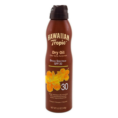 hawaiian tropic tanning dry oil continuous spray spf 30