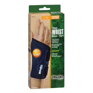 Mueller Green Fitted Wrist Brace, Right Hand, Small/Medium