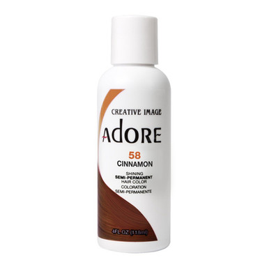 Adore Semi Permanent Hair Color 58 Cinnamon Alcohol and Ammonia