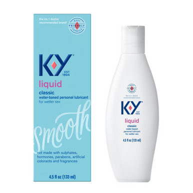 K Y Liquid Water Based Personal Lubricant for Reducing Friction During  Intimacy 4.5Oz (133ml)