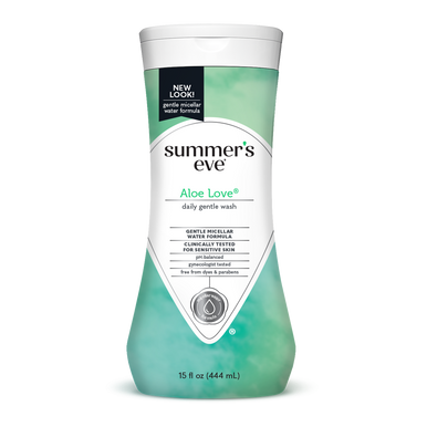 Deep Wash Club Tsuyabaki ツヤバキ　Gentle Summers Eve Cleansing Wash for Sensitive Skin, Aloe Love, 15 oz