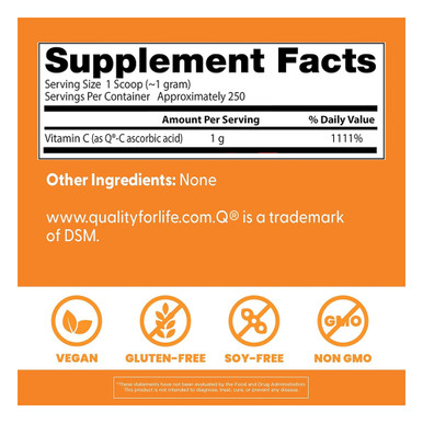 Qual C Doctors Best Immune Vitamin C with Quali-C Powder 8.8Oz (250g)