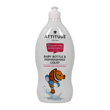 Attitude Baby Bottle & Dishwashing Liquid Pear Nectar -- 23.6 fl