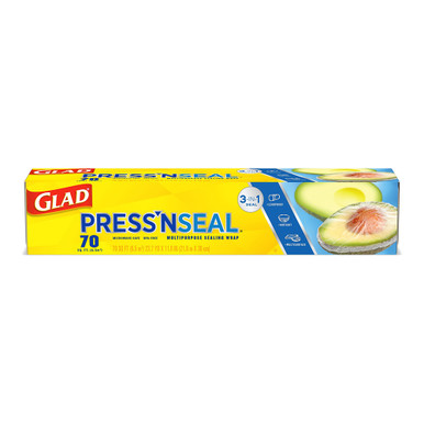 Glad Press'n Seal Plastic Food Wrap, 70 Square Feet, 1 Ea