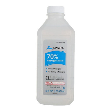 Swan Isopropyl Rubbing Alcohol, 16 Oz