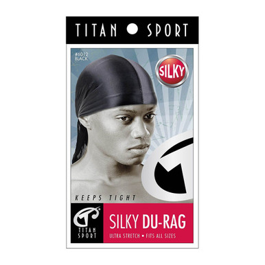 Titan Satin Durag Black