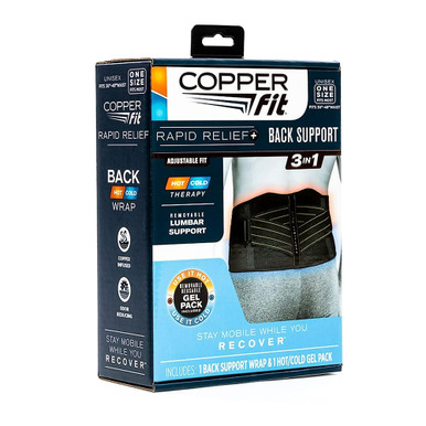 Copper Fit Rapid Relief Shoulder Wrap with Hot/Cold Ice Pack