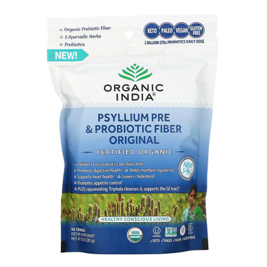 Organic India Psyllium Pre and Probiotic Fiber Mix, 10 Oz