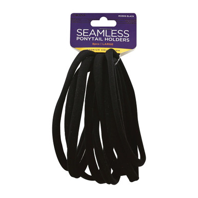 Donna Seamless Ponytail Holders Small Black