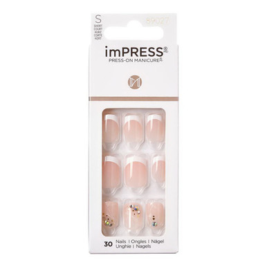Kiss Impress Press-On Manicure Fake Nails, My Worth, Short